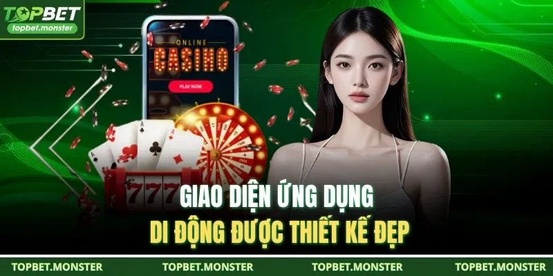 Giao diện ứng dụng di động được thiết kế đẹp